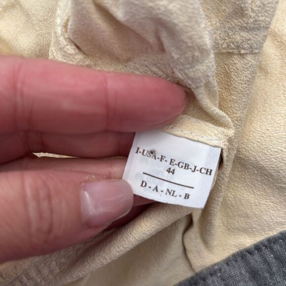 Brunello Cucinelli Cream 100% leather Bomber Jacket , M - Picture 12 of 14